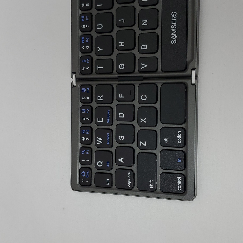 Samsers Foldable Bluetooth Keyboard With Touchpad, Full-Size Wireless ~ Black - Picture 13 of 16